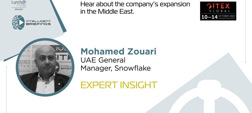 GITEX 2022: Mohamed Zouari, UAE General Manager, Snowflake