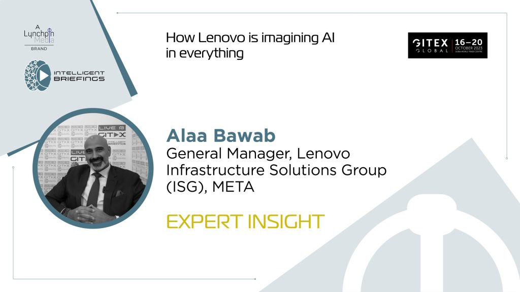 GITEX 2023: Alaa Bawab, General Manager, Lenovo Infrastructure Solutions Group (ISG), META